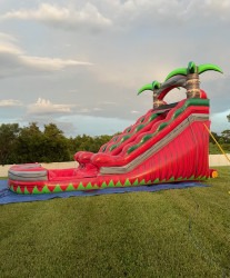 16 FT Tropical Red Lava Water Slide