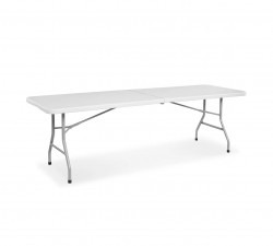 8 FT White Folding Table