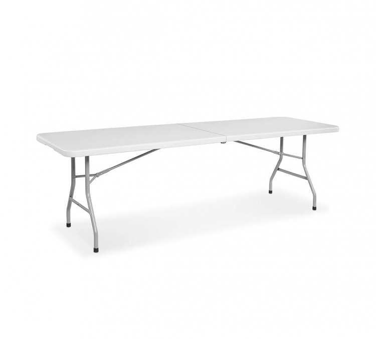 8 FT White Folding Table