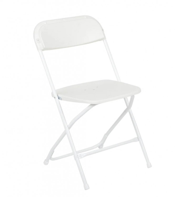 Indoor White folding Chair